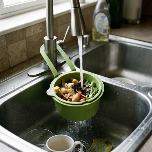 Hanging sink drain - hanging, basket